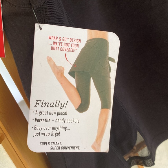 SPANX Wrap & Go Black Tie-Front Skirt We’ve Git Your Butt Covered SZ L/XL NWT - Picture 9 of 11